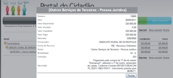 pagamento sindicato rural